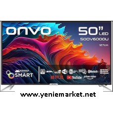 Onvo 50OV6000U 4K Ultra HD 50'' 127 Ekran Uydu Alıcılı Android Smart LED TV