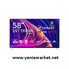 Nordmende NM58351 58" 147 Ekran Uydu Alıcılı 4K Android LED Tv