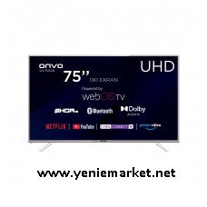 Onvo OV75350 75" 190 Ekran Ultra HD Android Smart Led Tv